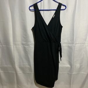 A New Day black wrap dress, size M